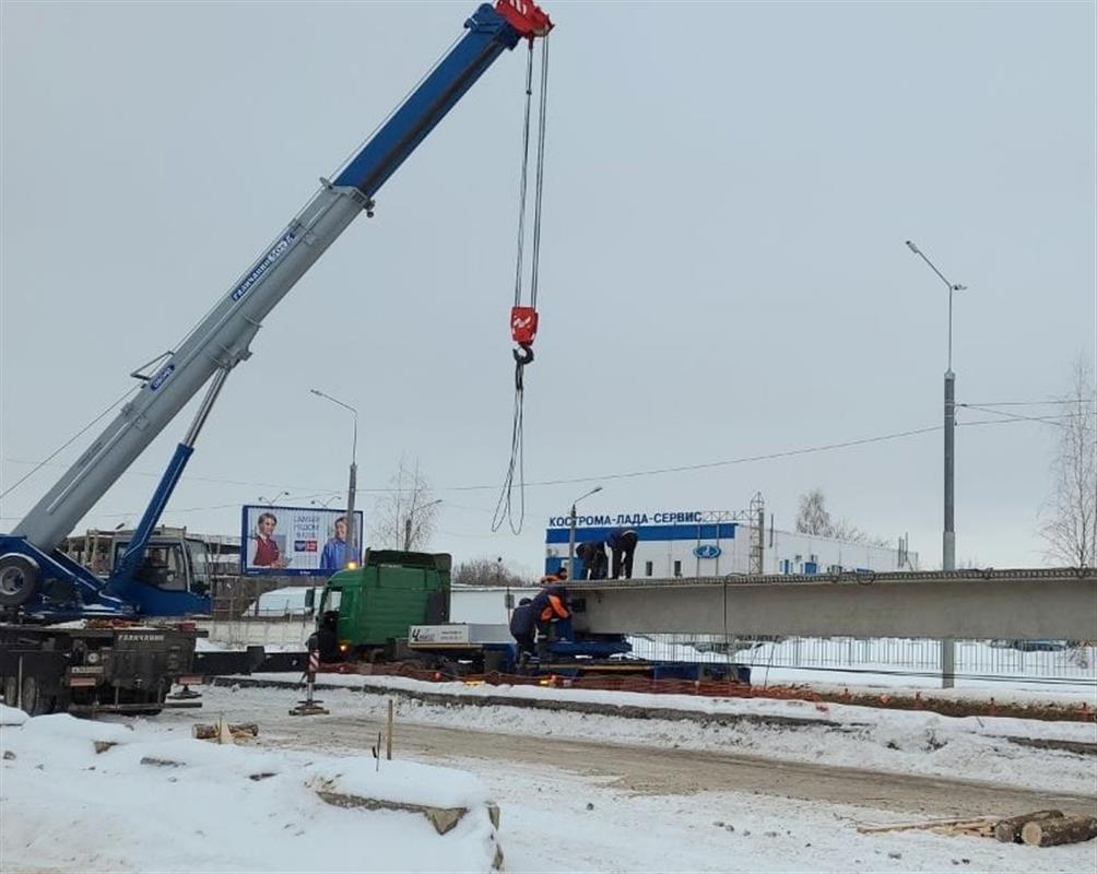 В субботу Юбилейный путепровод в Костроме закроют для транспорта 