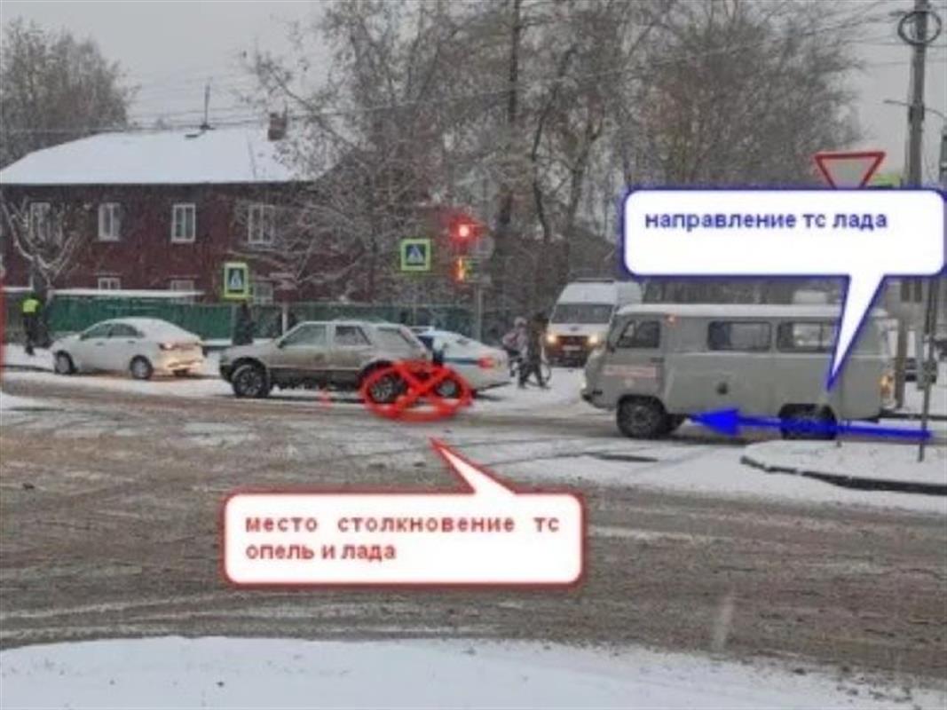 На Рабочем проспекте в Костроме не смогли разъехаться две «легковушки»
