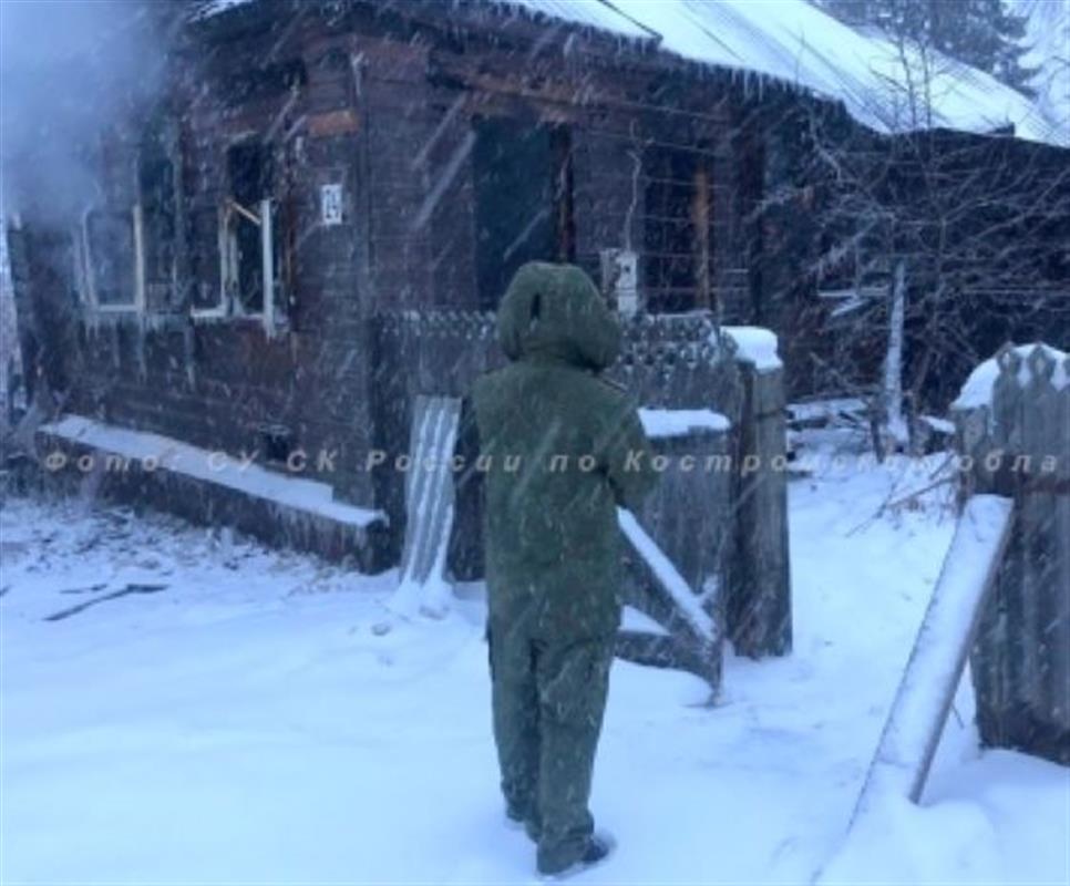 В Костромской области сгорел частный дом: в огне погиб мужчина