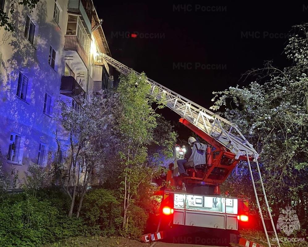 В Костроме сотрудники МЧС спасли из горящей пятиэтажки 23 человека