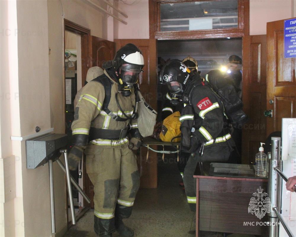 В Костромской областной детской больнице потушили условный пожар 