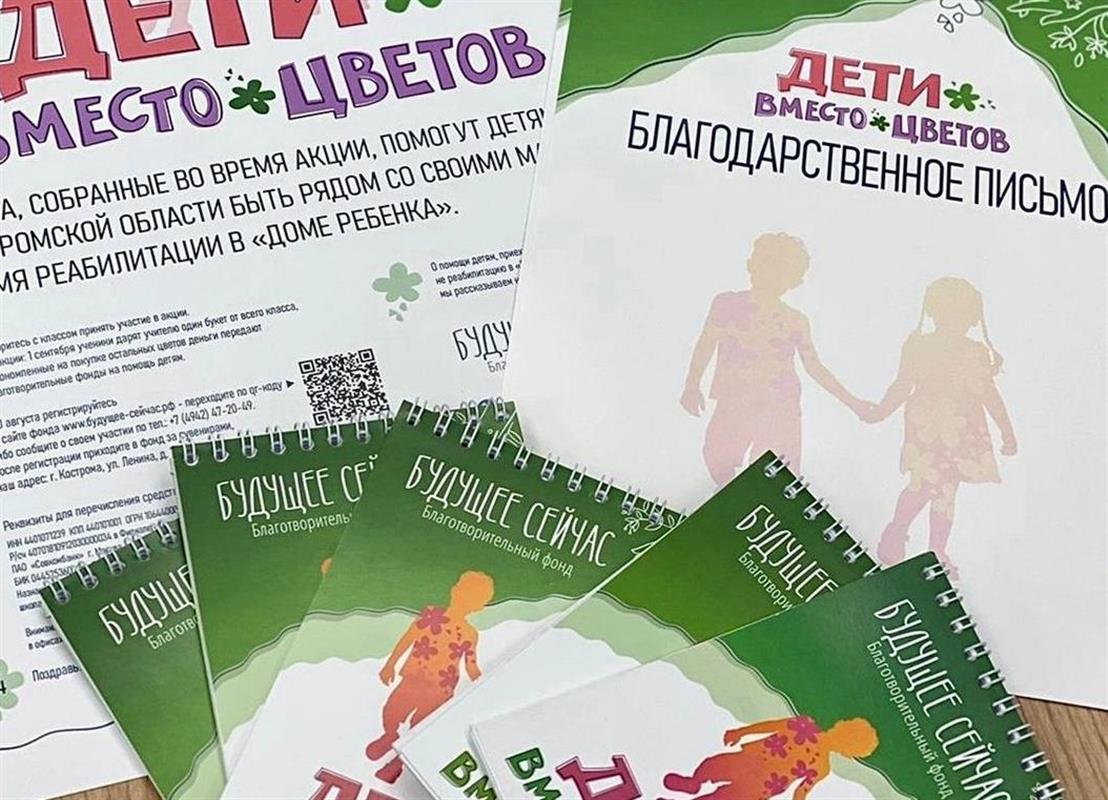 Костромичи могут поддержать всероссийскую акцию «Дети вместо цветов»
