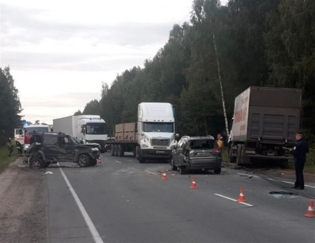 Под Костромой произошло ДТП с шестью машинами, есть пострадавшие