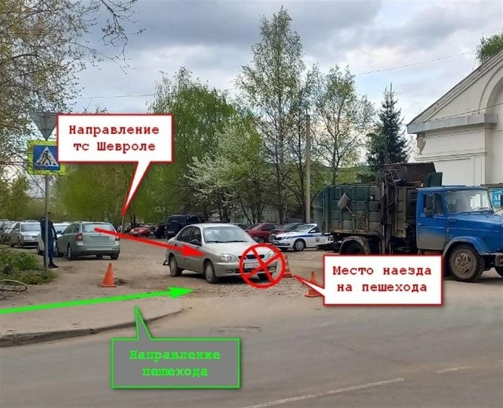 В Костроме на переходе водитель иномарки сбил 57-летнего пешехода 