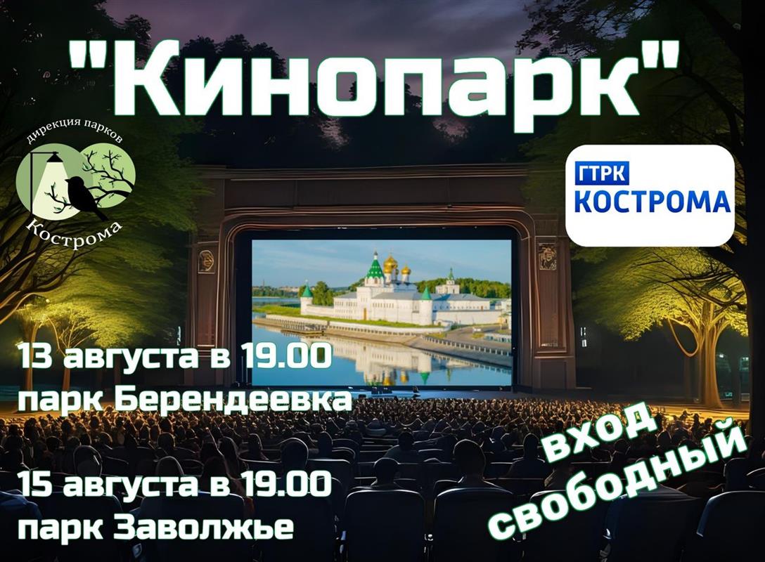 Поиграть в «настолки», потанцевать, посмотреть кино: программа среды в парках Костромы