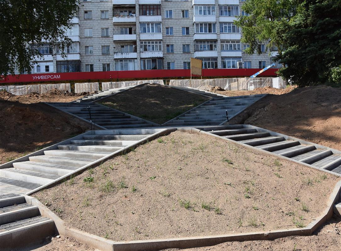 В Костроме по нацпроекту преображается заволжский сквер 