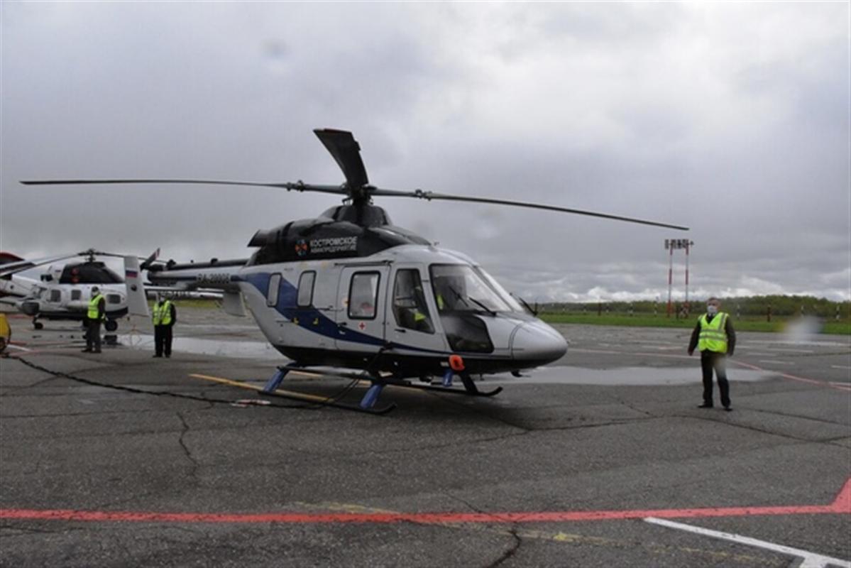Более 140 человек доставили в костромские больницы по воздуху
