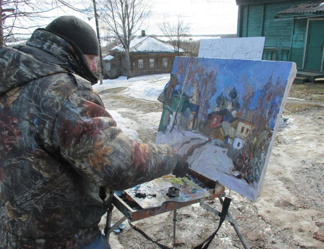 Художники со всей России приехали в Костромскую область на весенний пленэр
