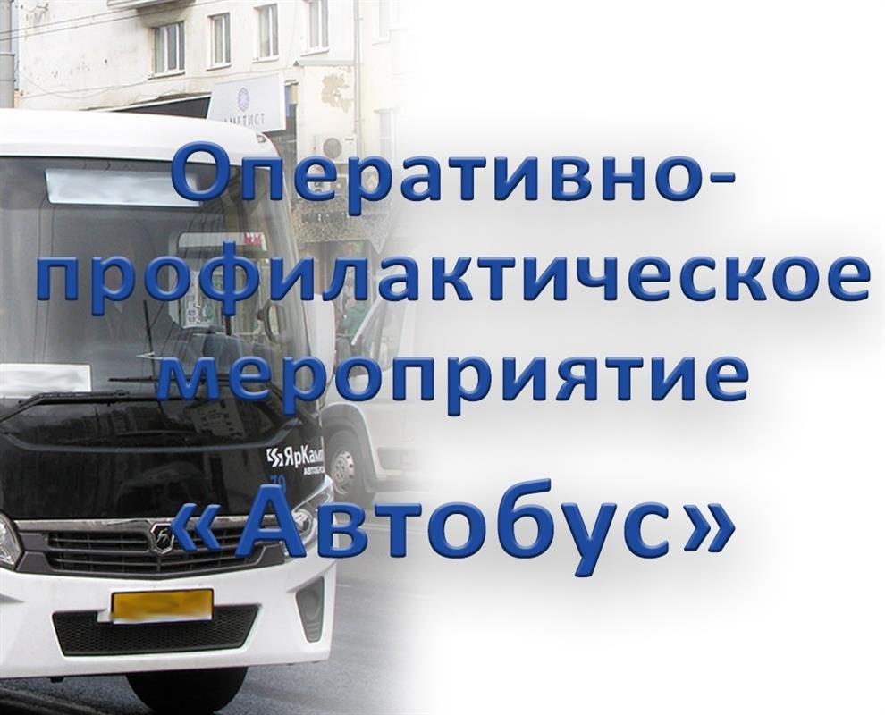 Профилактическая операция «Автобус» стартовала на дорогах Костромы