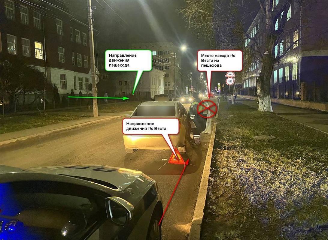 Юный костромич, перебегавший дорогу в неположенном месте, оказался под колёсами авто