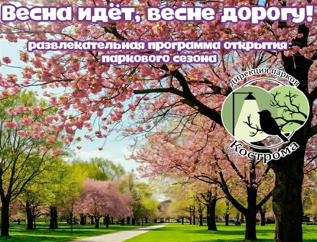 Костромичей приглашают на концерт в честь открытия паркового сезона