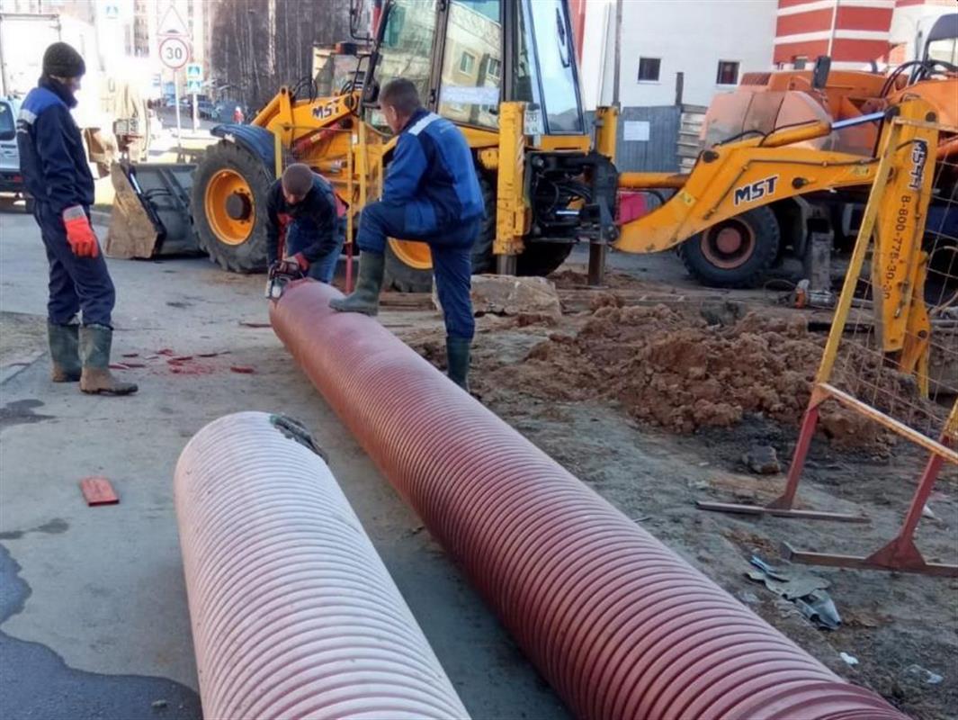 Ливневую канализацию строят сразу в двух районах Костромы