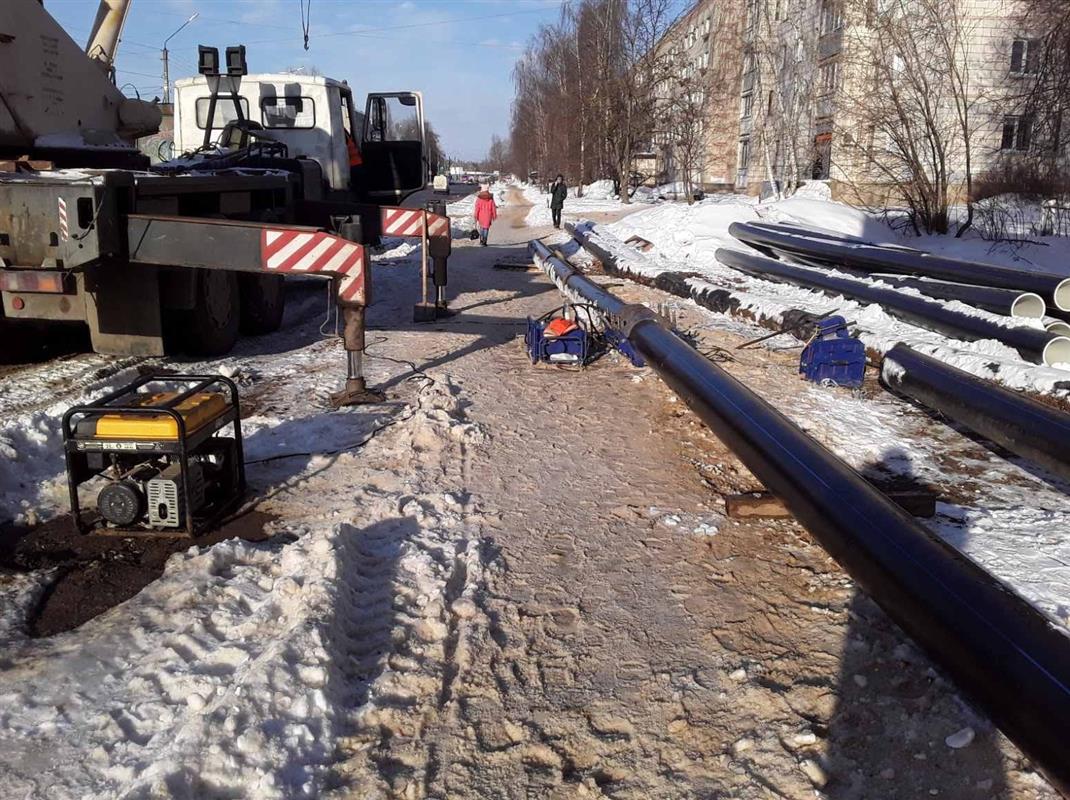 На улице Наты Бабушкиной в Костроме проложена новая линия водопровода