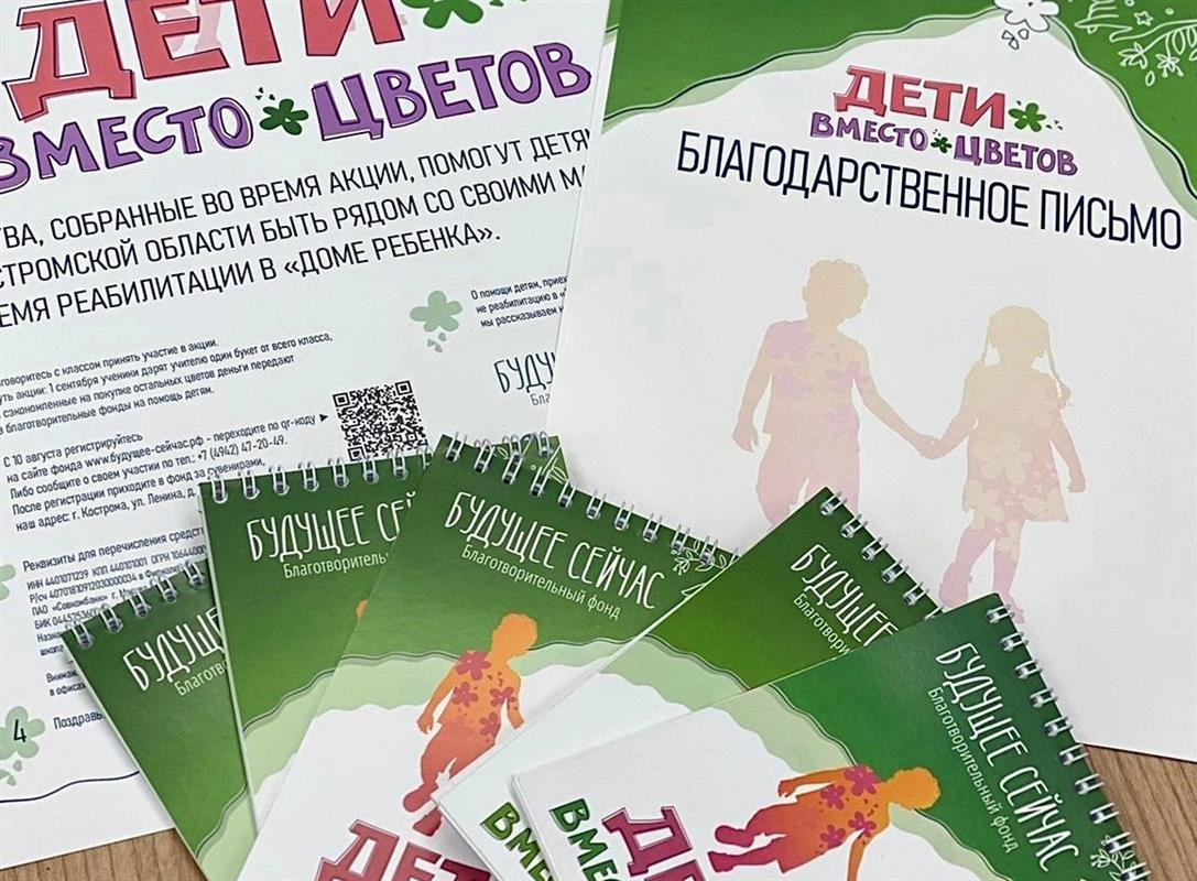 Костромичей приглашают присоединиться к акции «Дети вместо цветов»