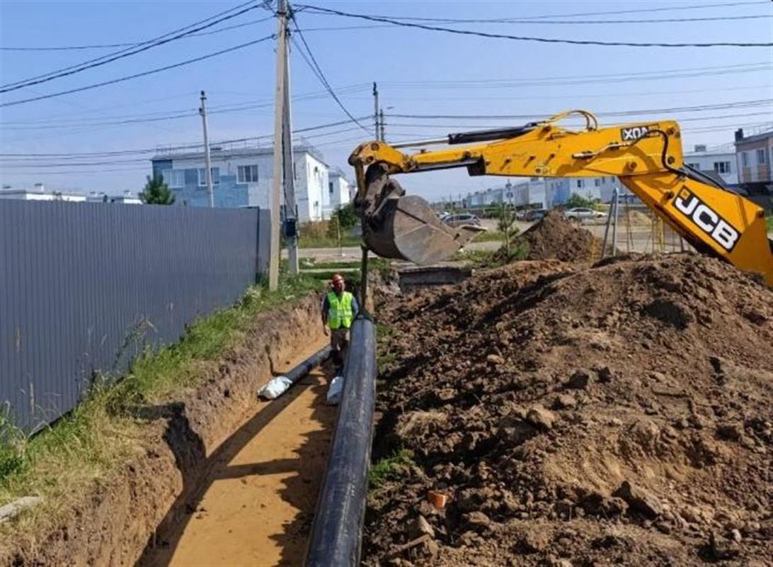 В костромском посёлке Первом началось строительство квартальных тепловых сетей