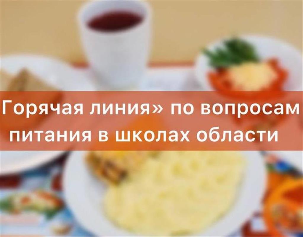 В Костроме пройдёт «горячая линия» по вопросам организации школьного питания