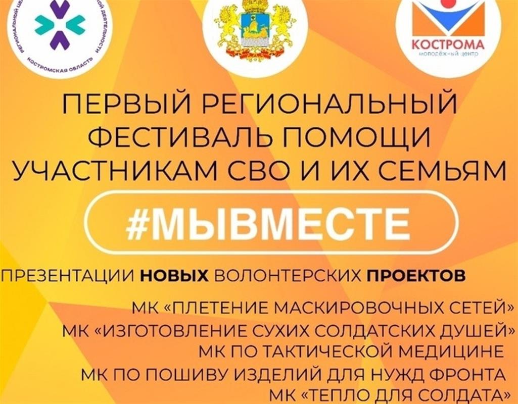 В Костроме проходит первый региональный фестиваль #МЫВМЕСТЕ