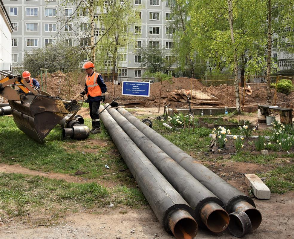 Сегодня в Костроме ремонты ведутся на 16 участках квартальных тепловых сетей