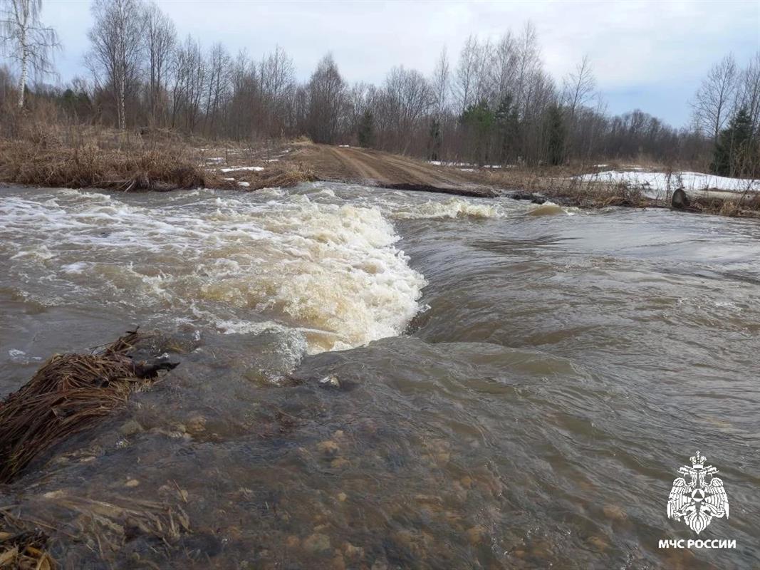 В костромской реке Корба начался весенний подъём воды