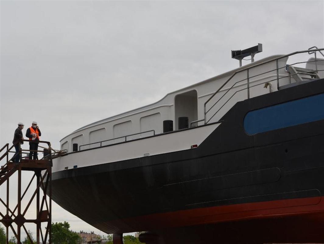 Костромская судоверфь спустила на воду нефтеналивной танкер