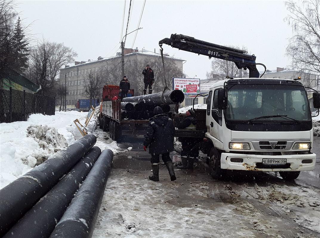 В Костроме началась реконструкция сетей на улице Никитской
