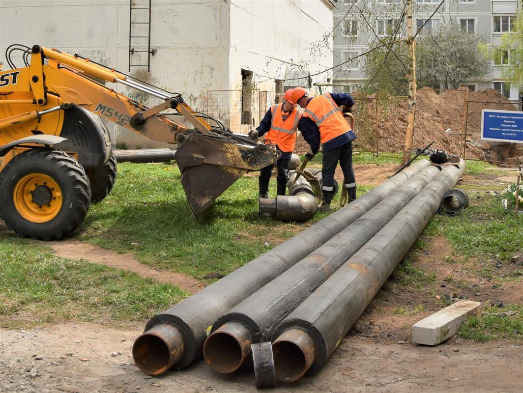 В Костроме капитально отремонтировали более 10 километров квартальных теплосетей