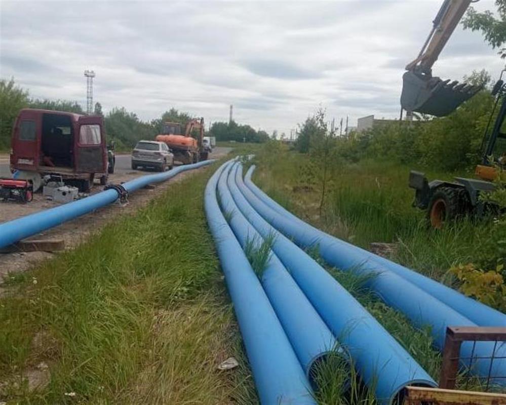 «Костромагорводоканал» строит новый водопровод в посёлок Караваево