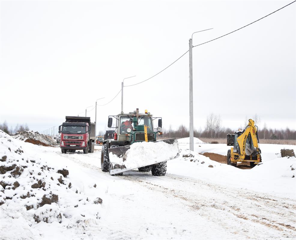 В костромском посёлке Первом строят новую дорогу