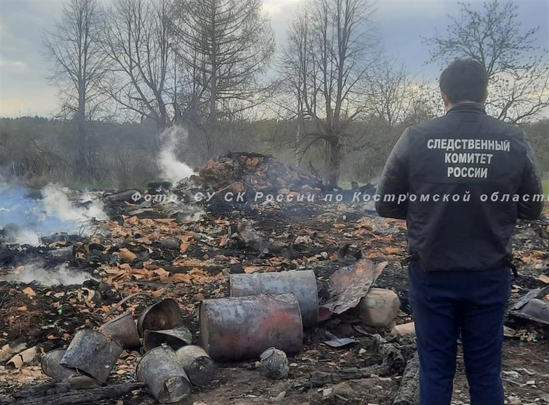 В костромской деревне при пожаре в частном доме погиб пенсионер
