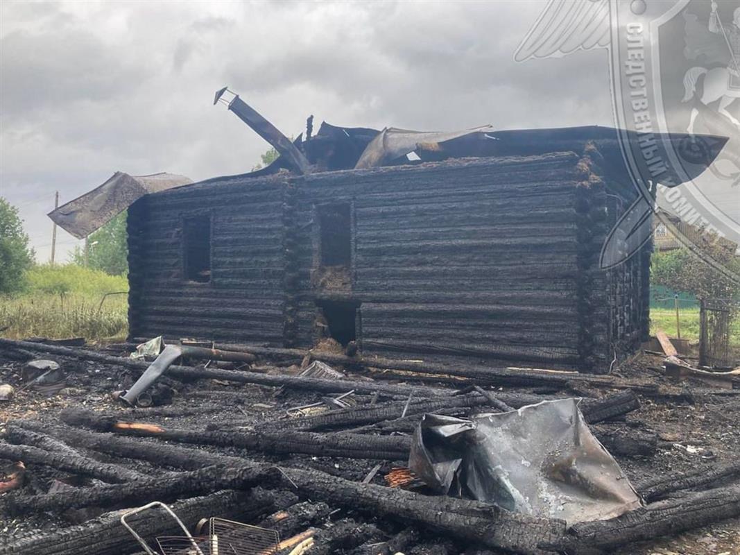 При пожаре в частном жилом доме в костромском селе погиб мужчина
