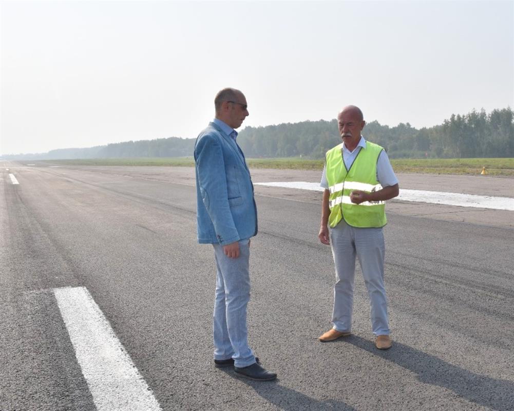 В аэропорту «Сокеркино» Костромы обновили взлетно-посадочную полосу
