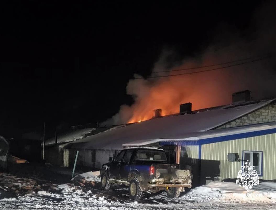 Костромские пожарные спасли 120 коров из горевшего здания частной фермы