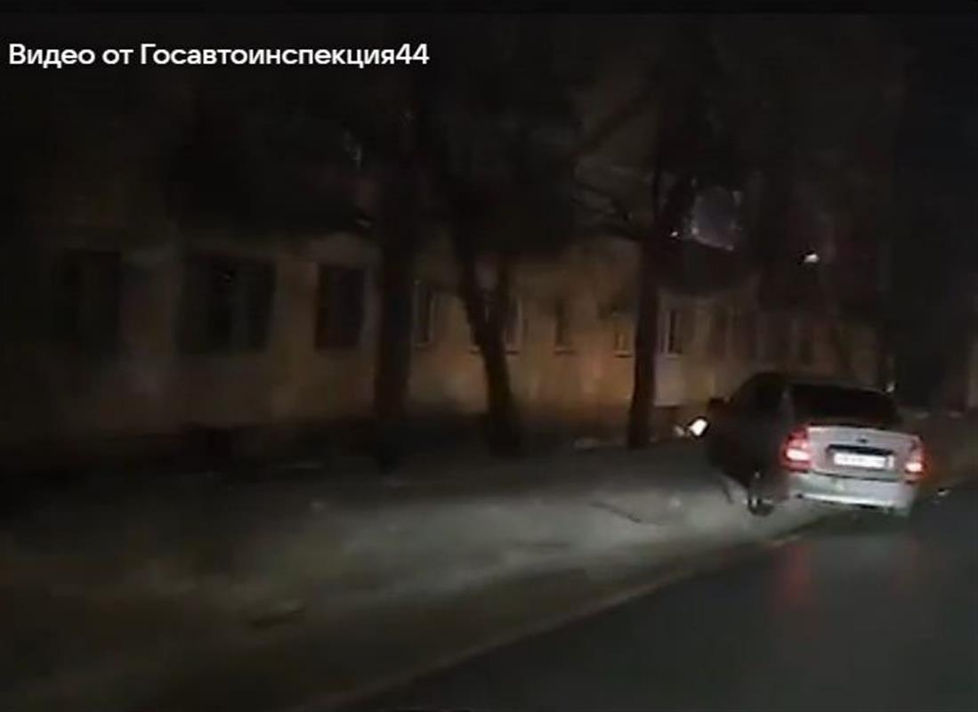 Нетрезвый костромич без прав устроил гонки по улицам ночного города