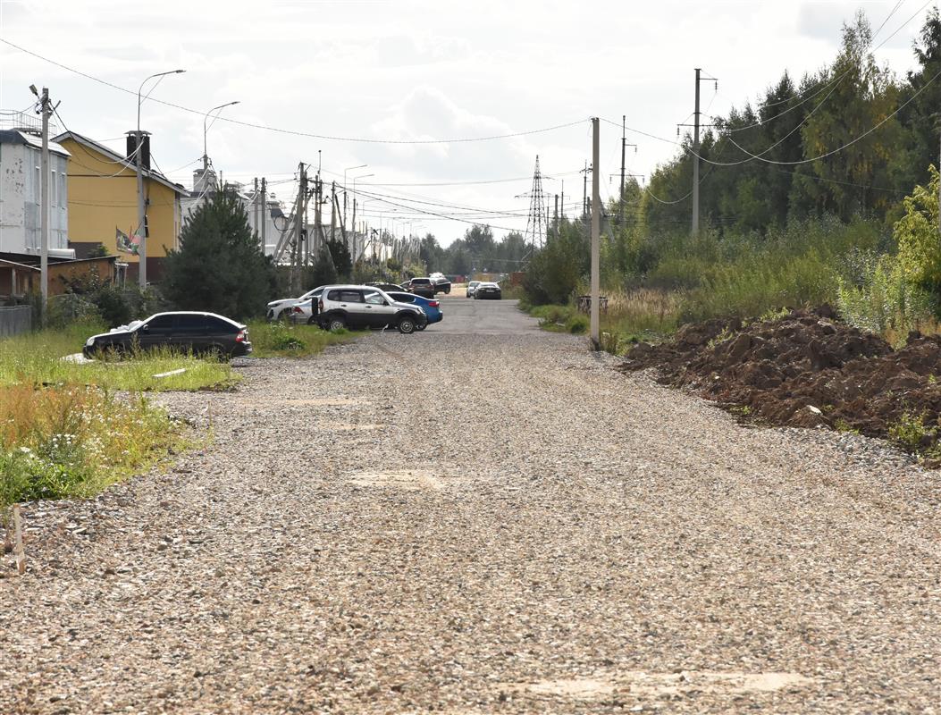 В костромском посёлке Первом обустраивают новые дороги 