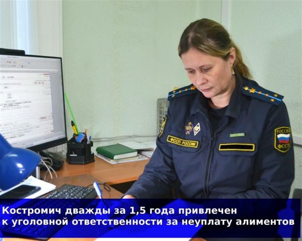 За большой долг по алиментам костромича приговорили к принудительным работам
