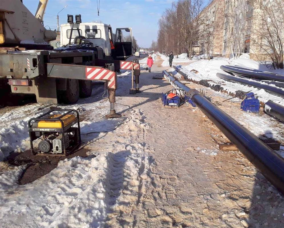 «Костромагорводоканал» подключает участок водовода по улицам Димитрова и Профсоюзной