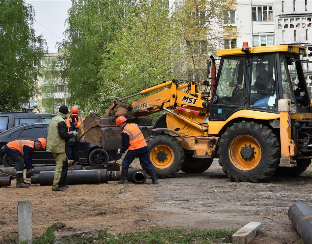 В разных районах Костромы продолжаются ремонты на тепловых сетях