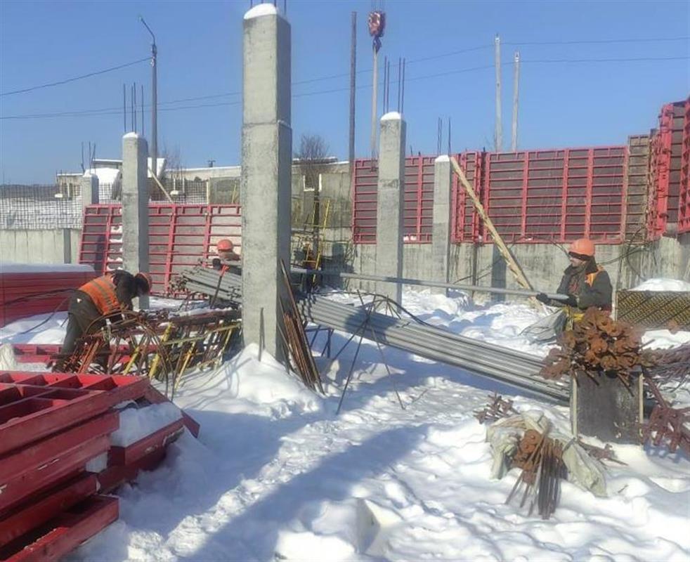 Новый резервуар чистой воды на станции «Октябрьская» в Костроме построен уже наполовину