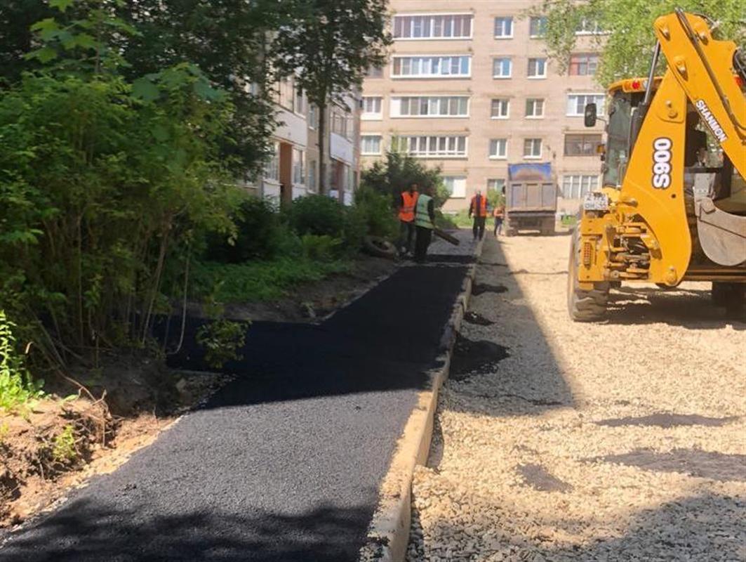 Пять костромских дворов «одели» в новый асфальт по нацпроекту

