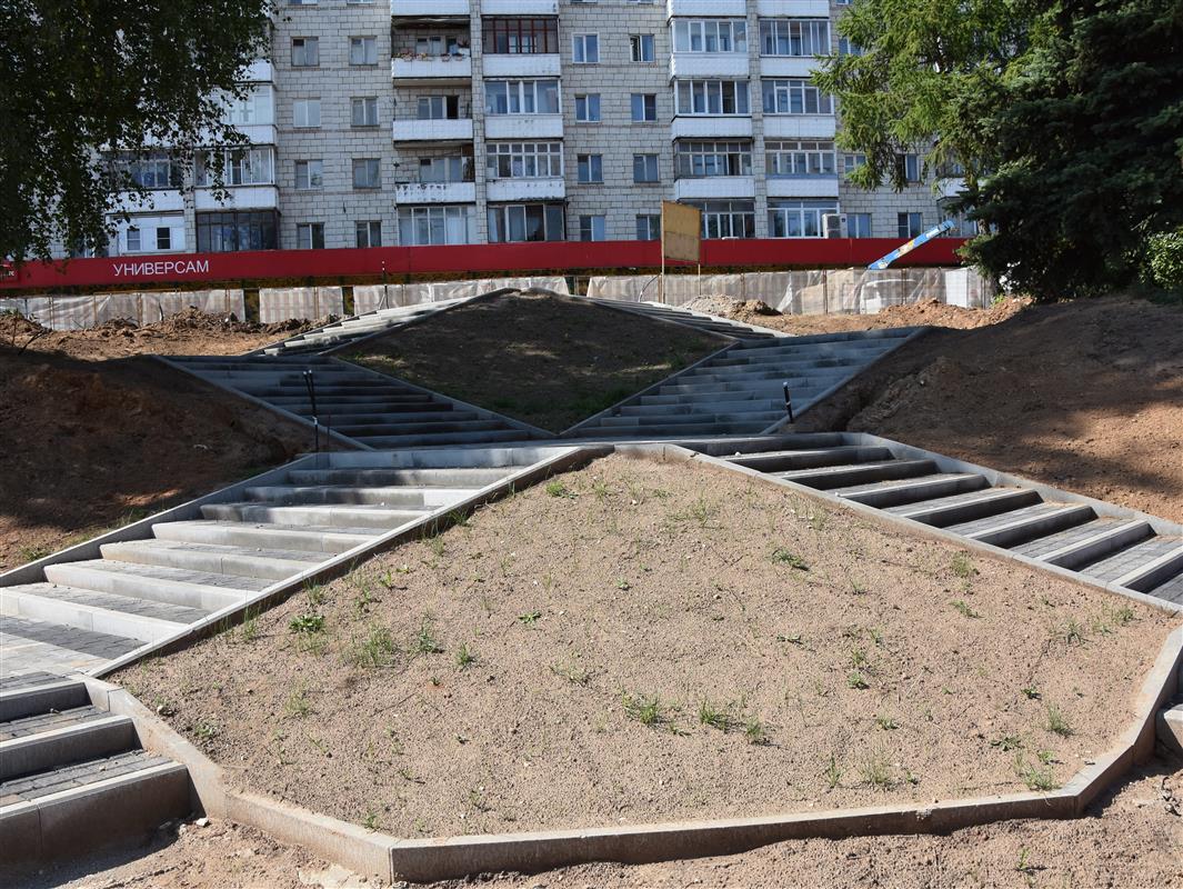 В Костроме по нацпроекту преображается заволжский сквер 