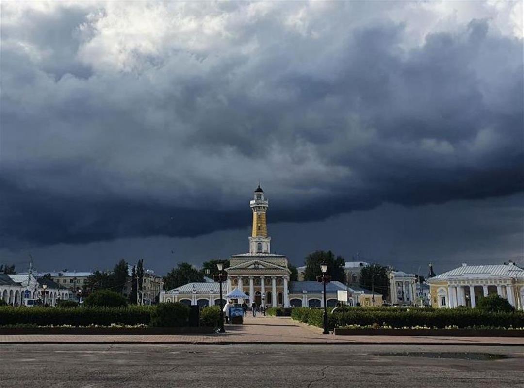 В Костроме сегодня возможны грозы с дождями и сильным ветром